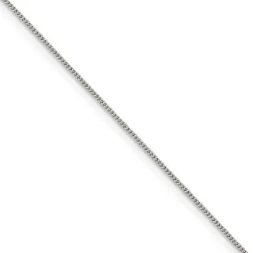 0.8mm, Sterling Silver Curb Chain Necklace