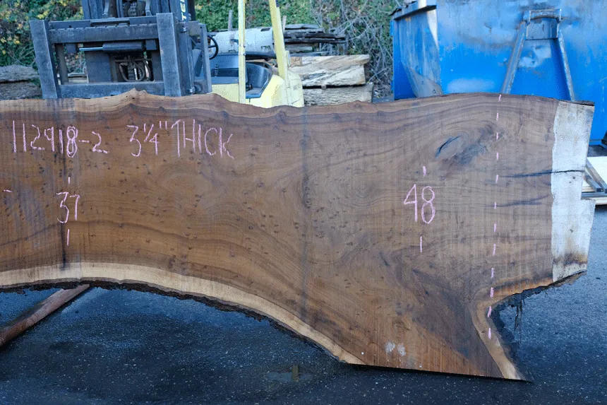 112918-02 Oregon Black Walnut Slab