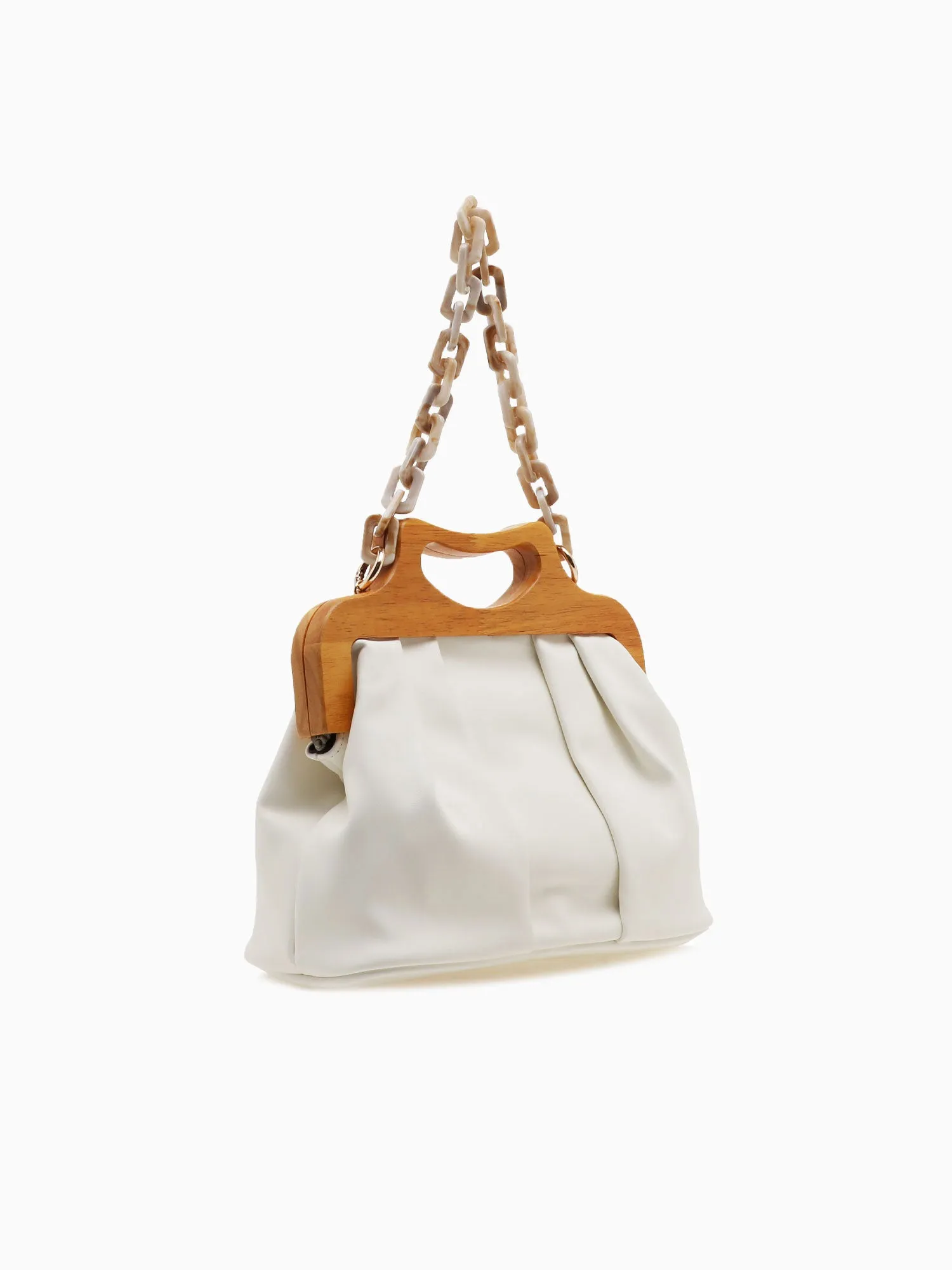 1786 Yvette Satchel White