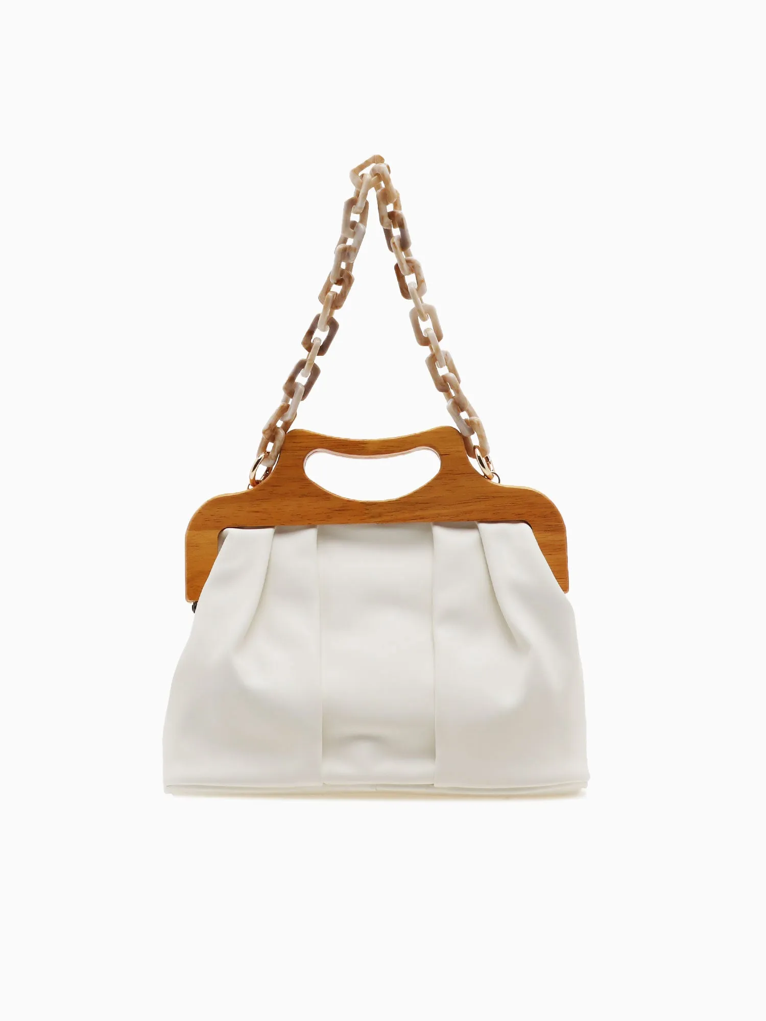 1786 Yvette Satchel White