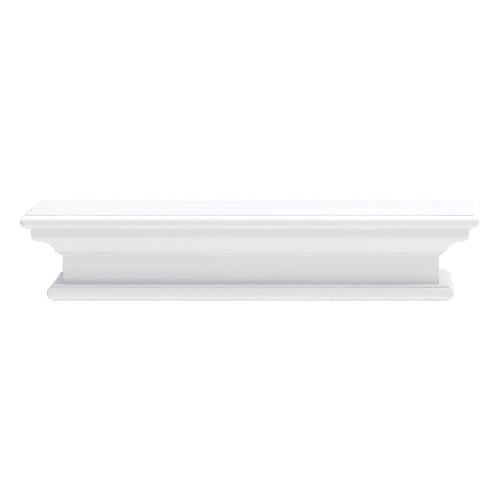 23" Classic White Floating Wall Shelf By Homeroots