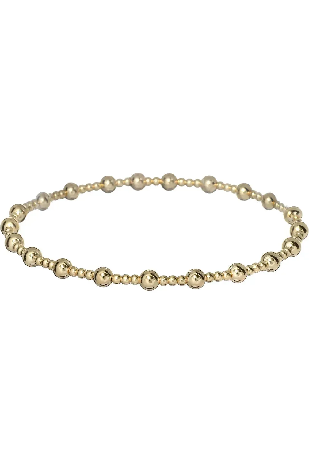 2mm & 4mm 14k Gold Filled Beaded Bracelet