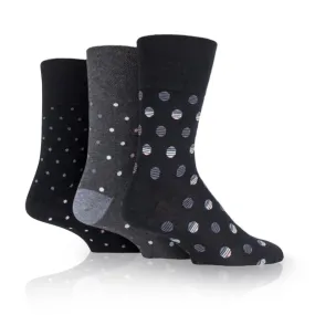 3 Pairs Plus Size Non Binding Socks for Women in Polka Pop