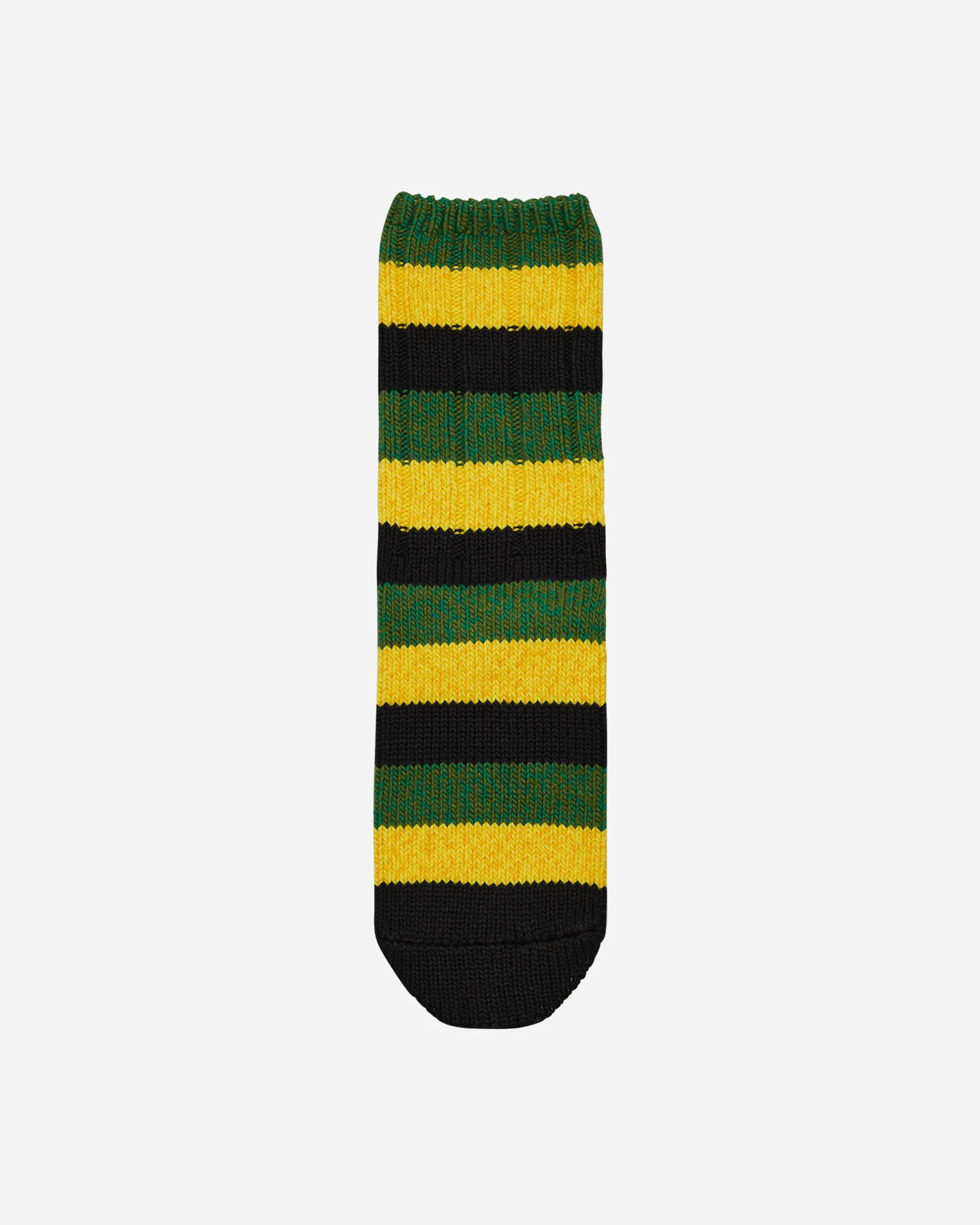 56 Yarns Rasta Rainbowy Happy Heel Socks Black / Yellow / Green