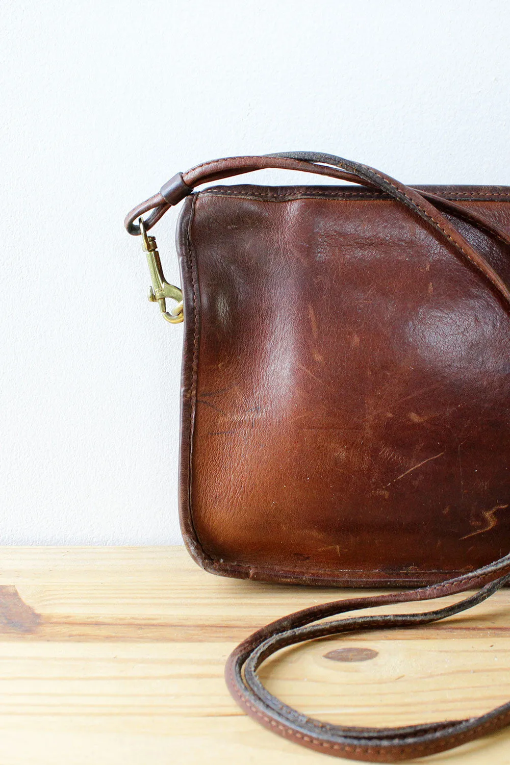 70s Coach NYC Chocolate Leather Bag