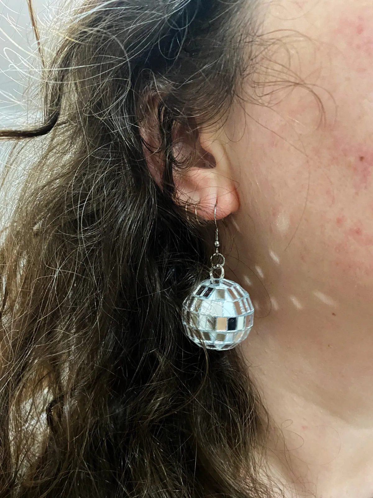 70's Disco Ball Statement Earrings