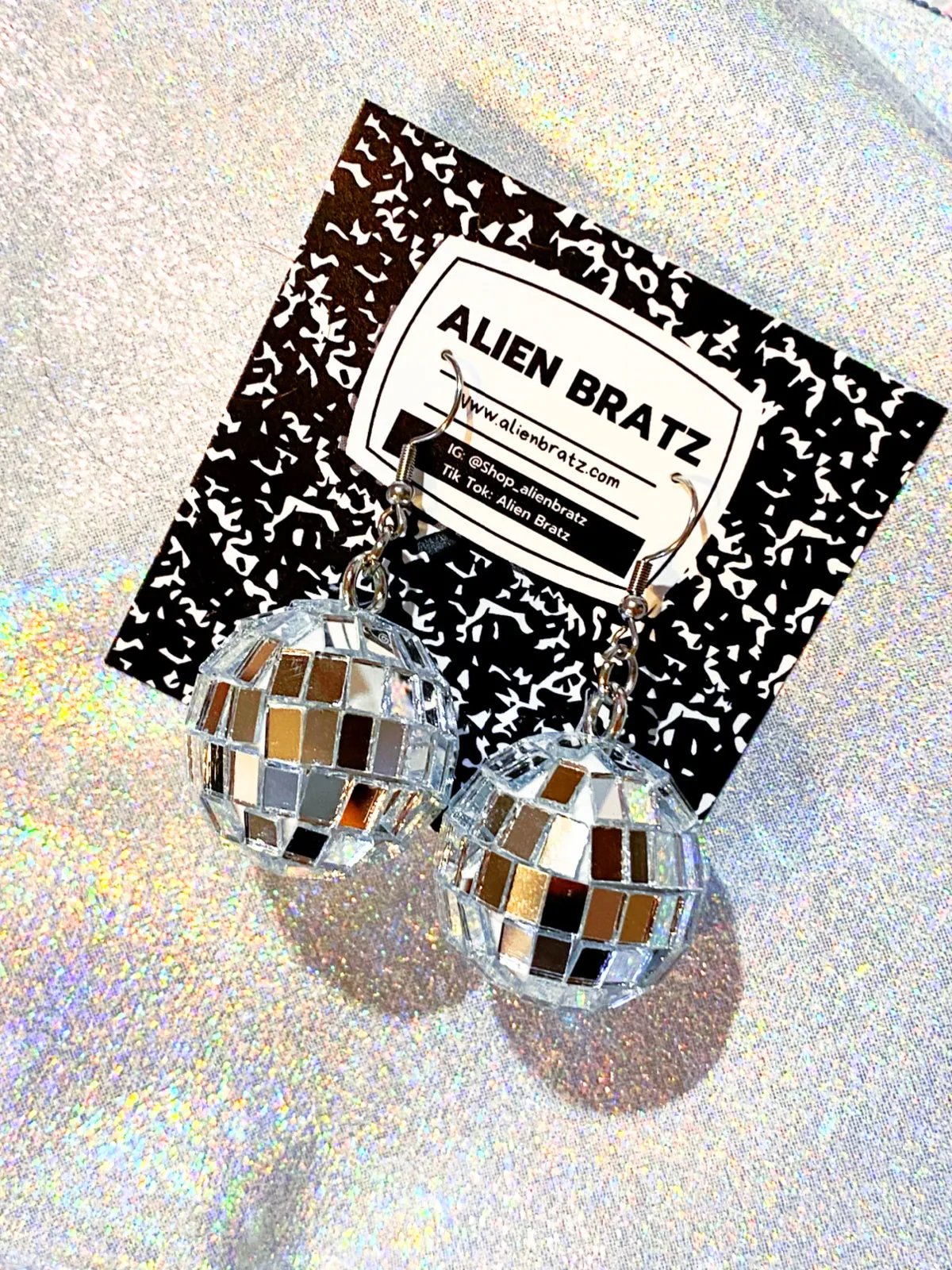 70's Disco Ball Statement Earrings