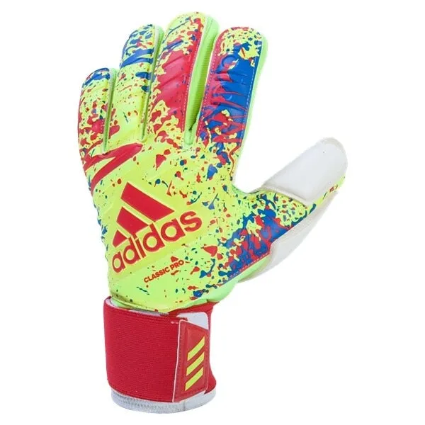 adidas Men's Classic Pro Goalkeeper Gloves Solar Yellow/Actual Red