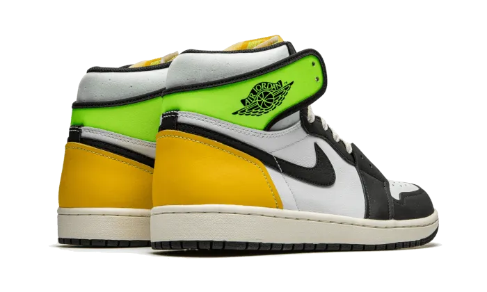 Air Jordan 1 Retro High White Black Volt University Gold