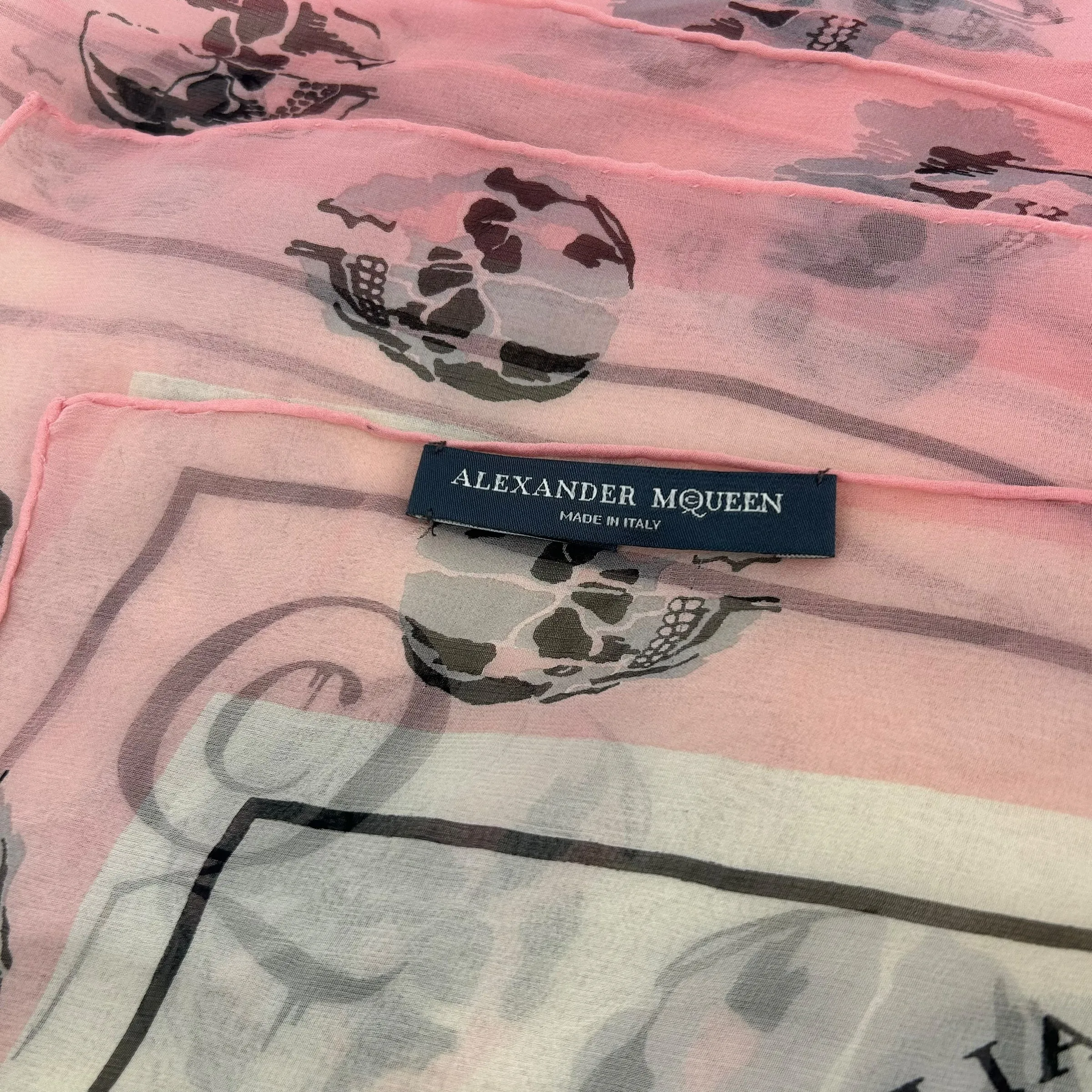 Alexander McQueen/Scarve/Pink/Silk/