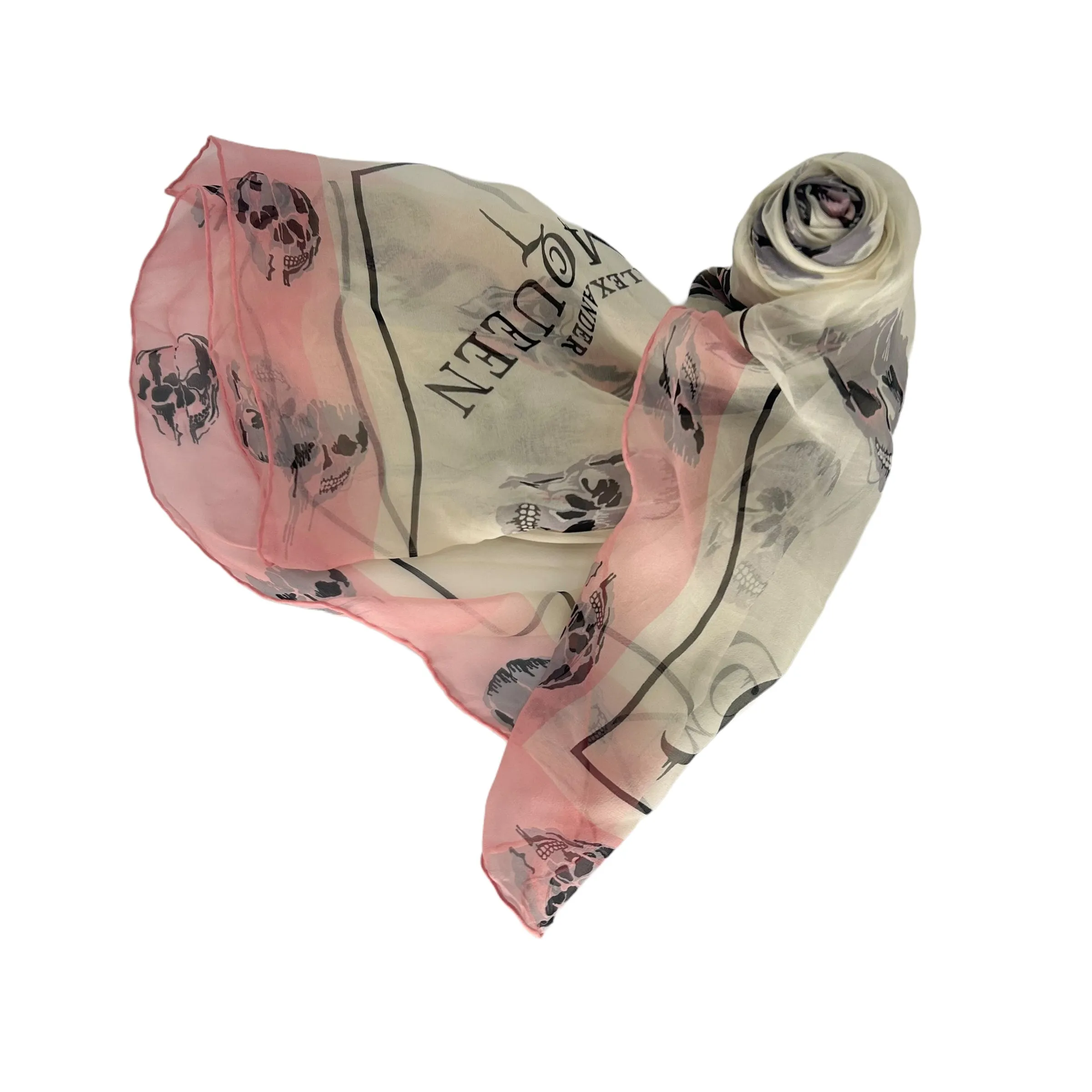 Alexander McQueen/Scarve/Pink/Silk/