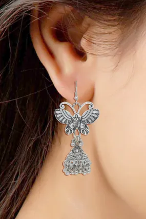 Alloy Jhumka Earring in Silver