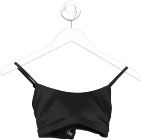 alo yoga Black Crossover Back Sports Bra UK S