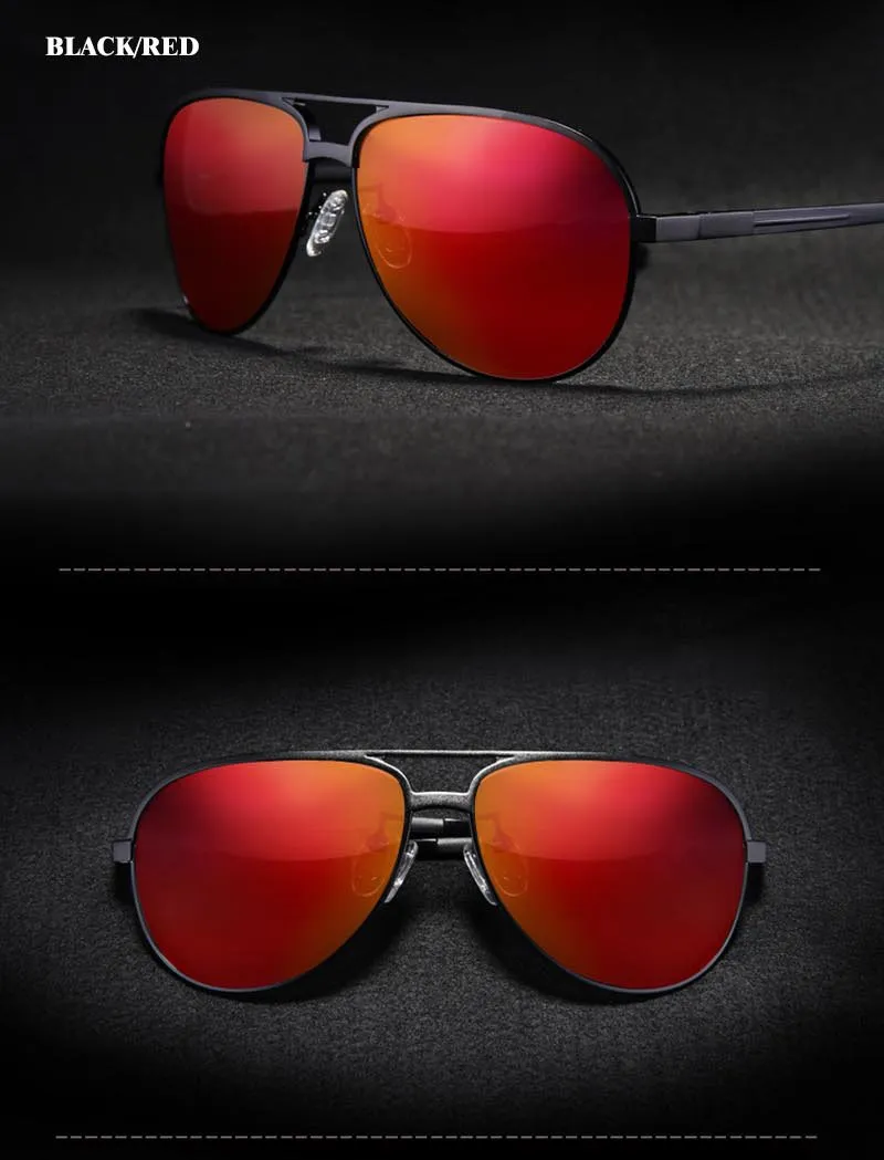 Aluminum Magnesium Classic HD Polarized Big Size Sunglasses for Men