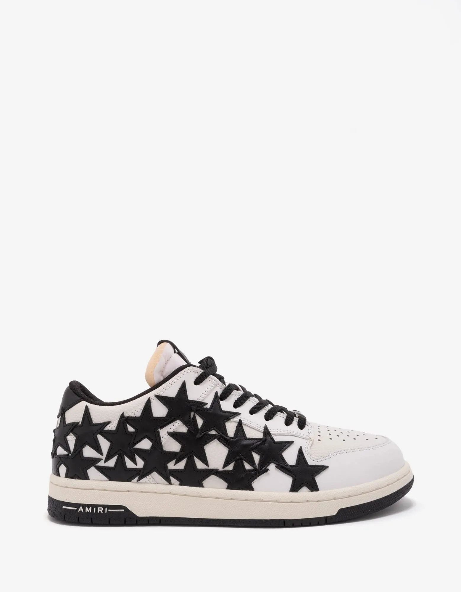 Amiri Stars Low White & Black Trainers