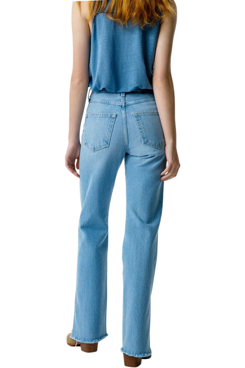 AMO Denim Liz Split Flare in Infatuation