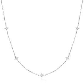 Ania Haie Silver Stars Station Necklace