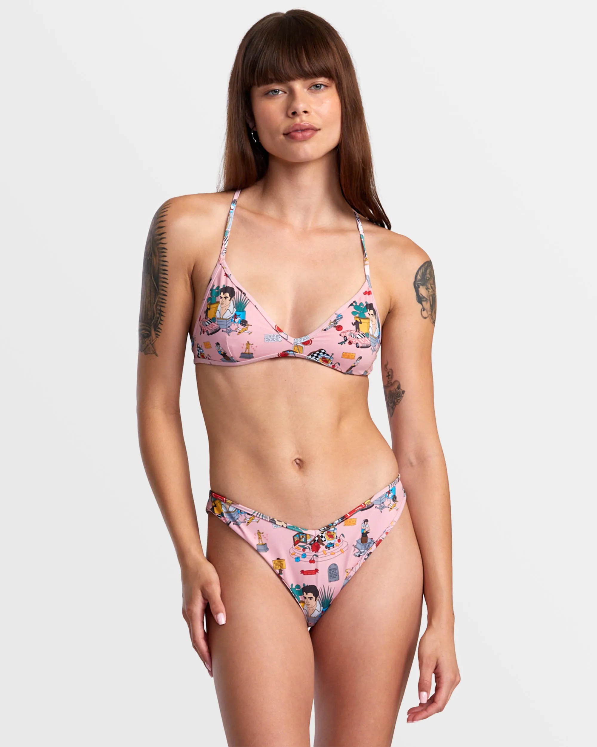 ANP Luke P V-Front French Bikini Bottoms - Multi