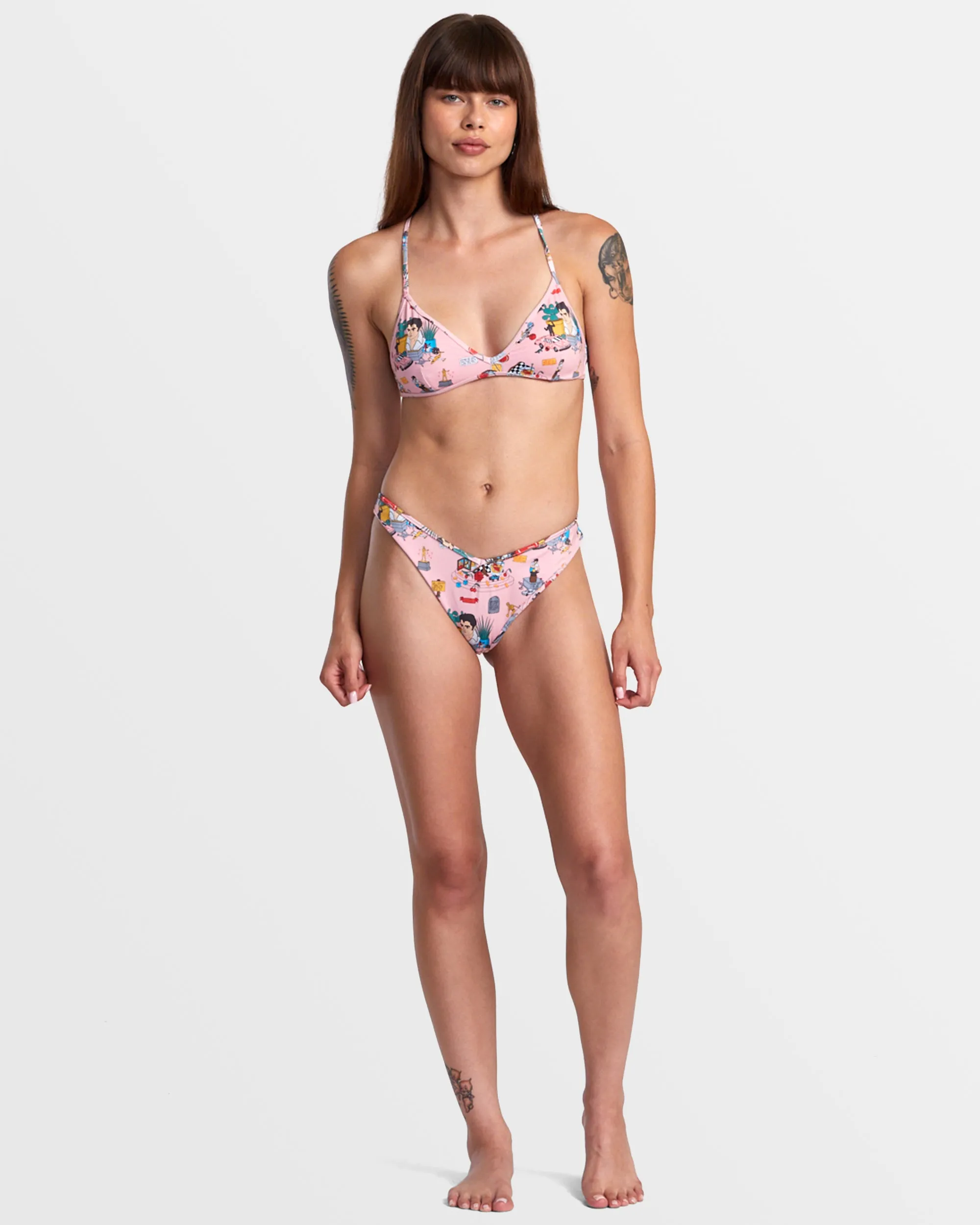 ANP Luke P V-Front French Bikini Bottoms - Multi