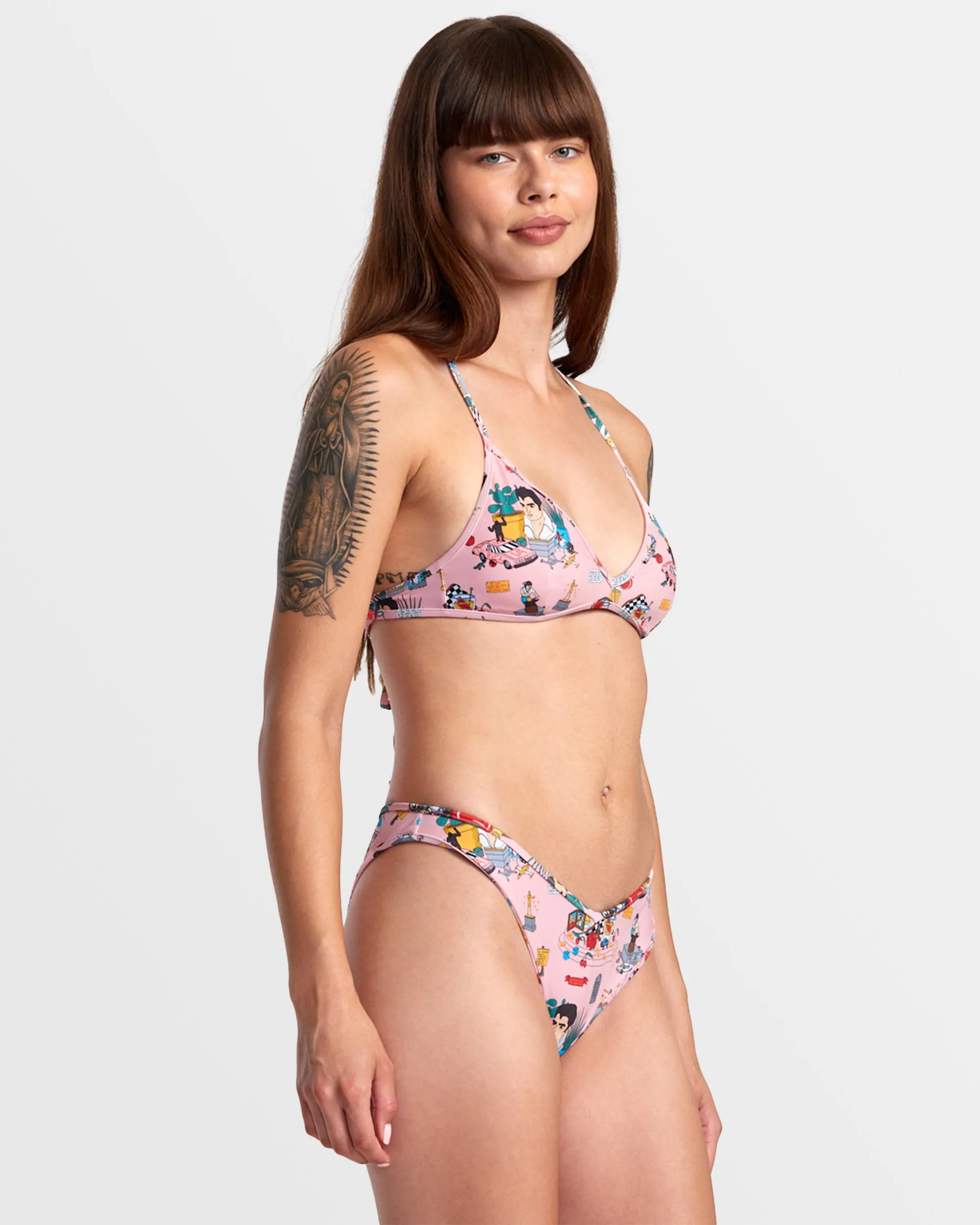 ANP Luke P V-Front French Bikini Bottoms - Multi