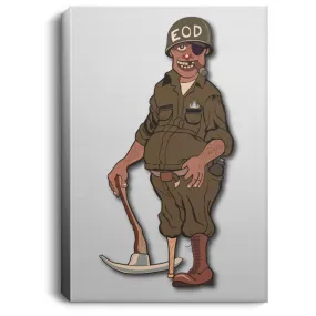 Army EOD Portrait Canvas .75in Frame