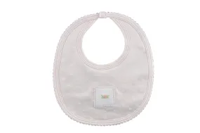 Baby Girl's Pink Polka Dot Bib