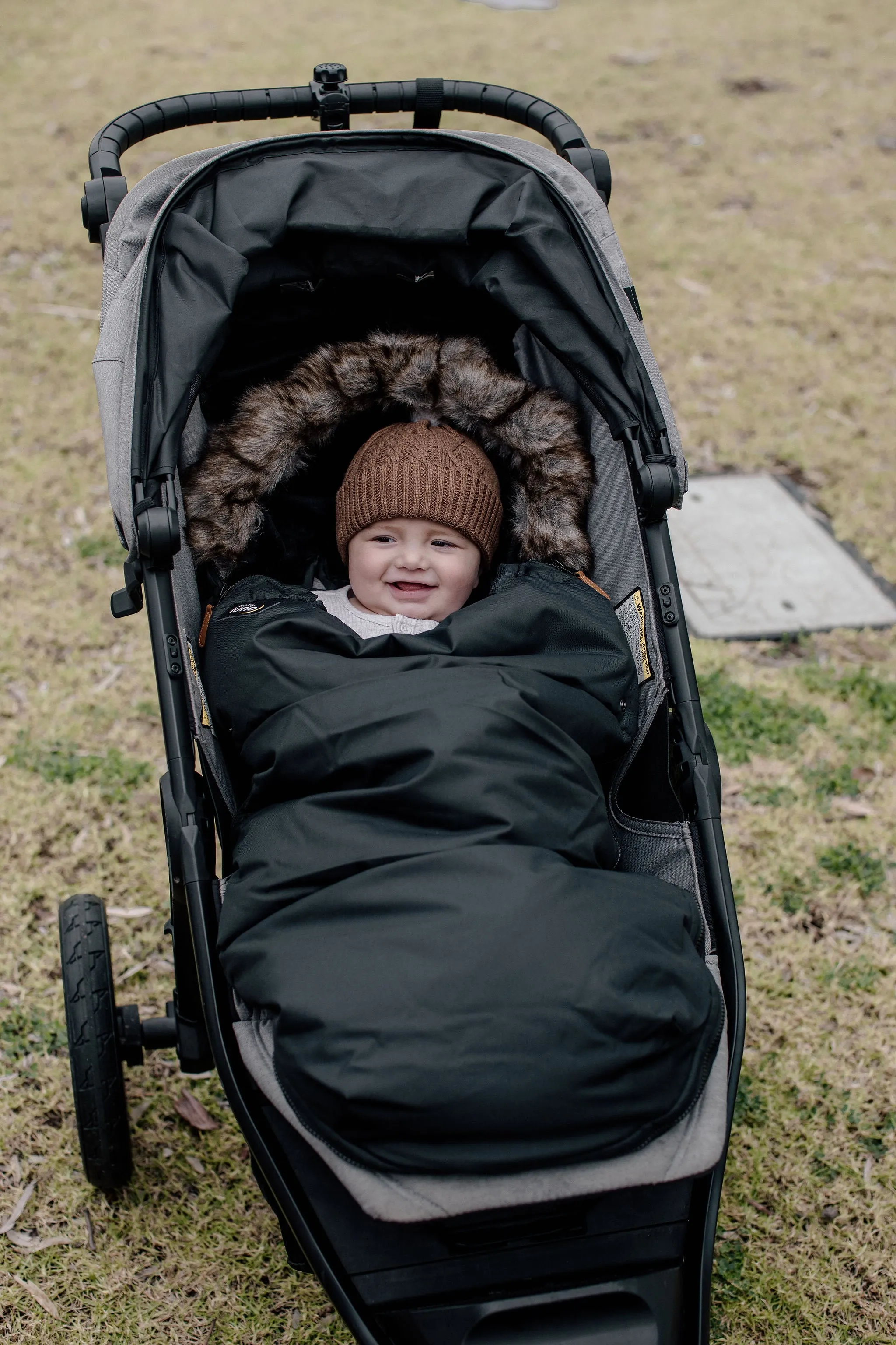 baby luno Nordic Footmuff Pram Liner - Classic Black