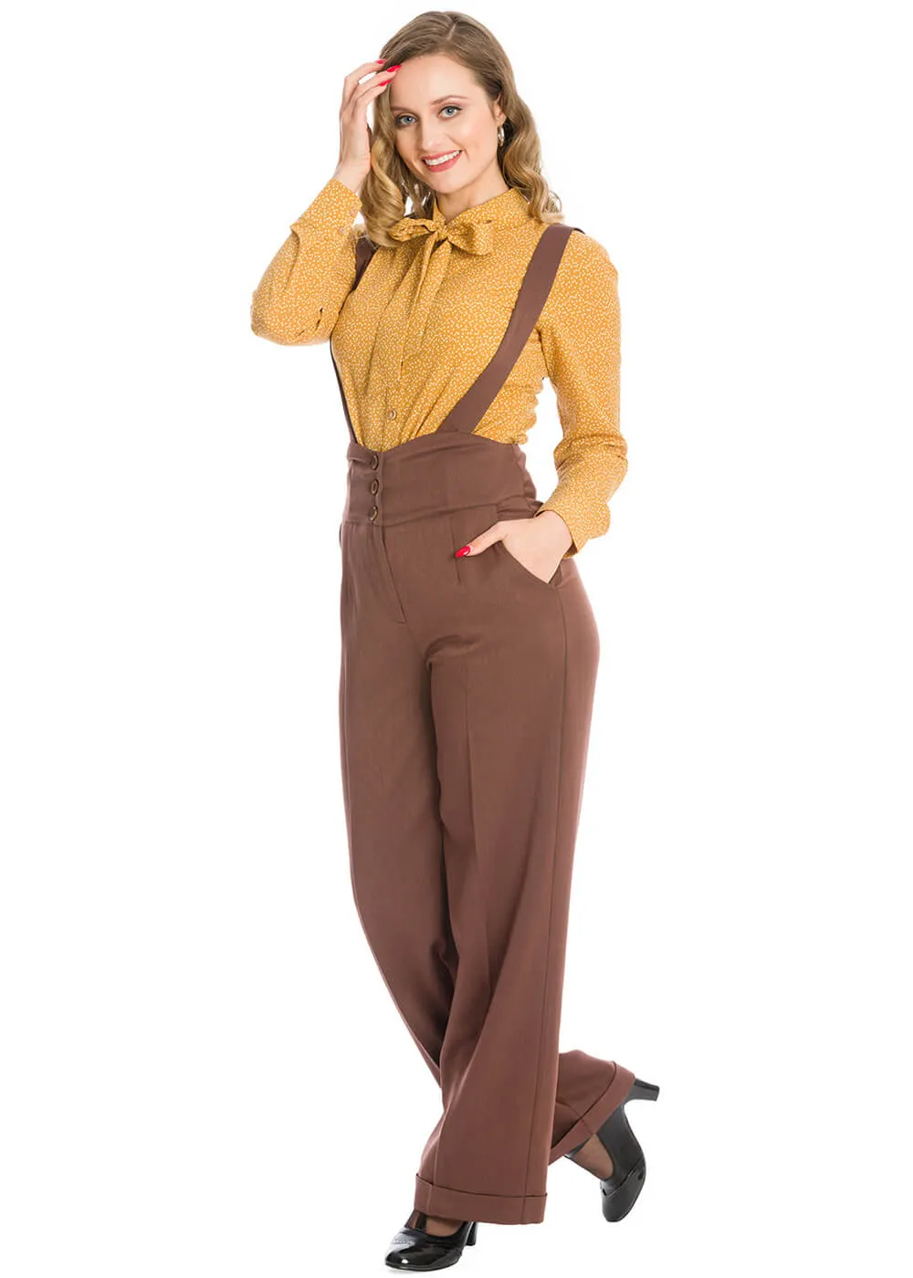 Banned Her Favorites 40's Trousers Brown