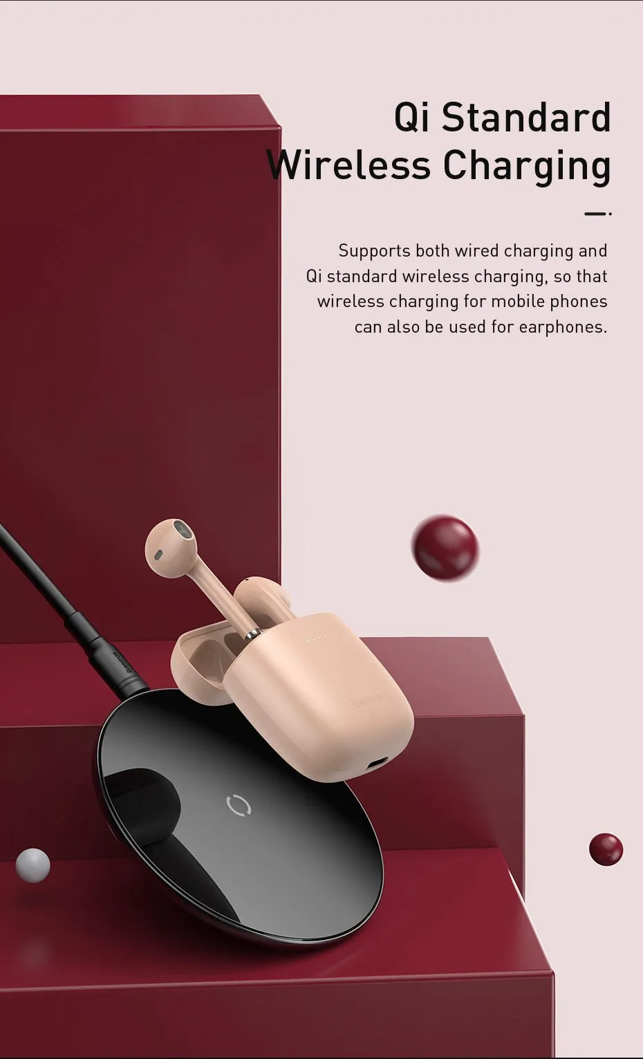 Baseus Bluetooth Earbuds Wireless Headphones W04 Pro