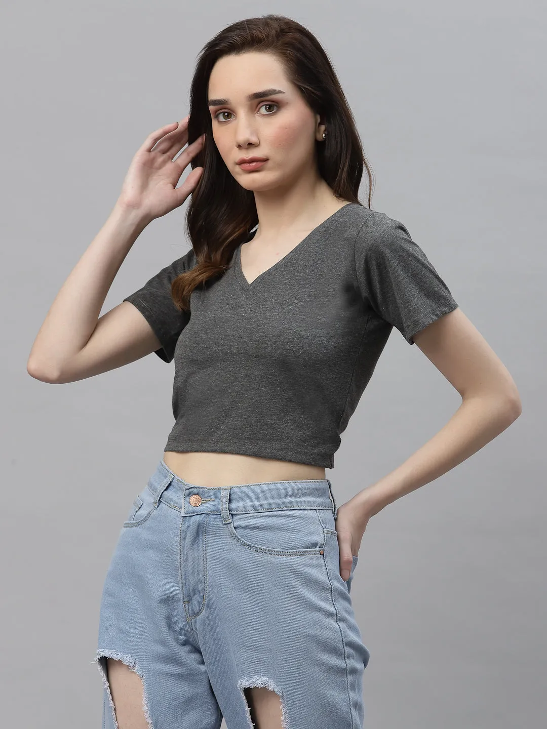 Basic V Neck Top