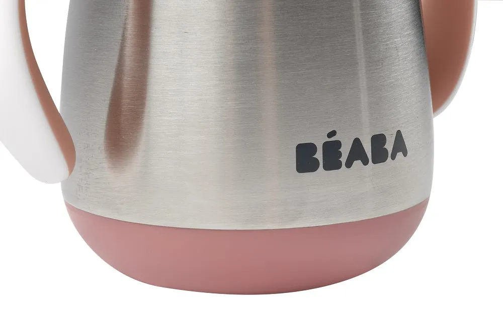 Beaba Stainless Steel Straw Cup - Pink