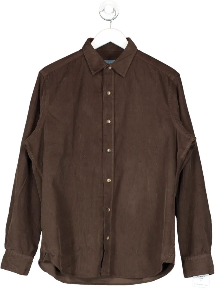 Beaufort & Blake Brown Stroud Cord Shirt UK M