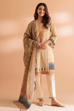 BEIGE-LAWN-3 PIECE (SS1243P08) BIN 40 R5