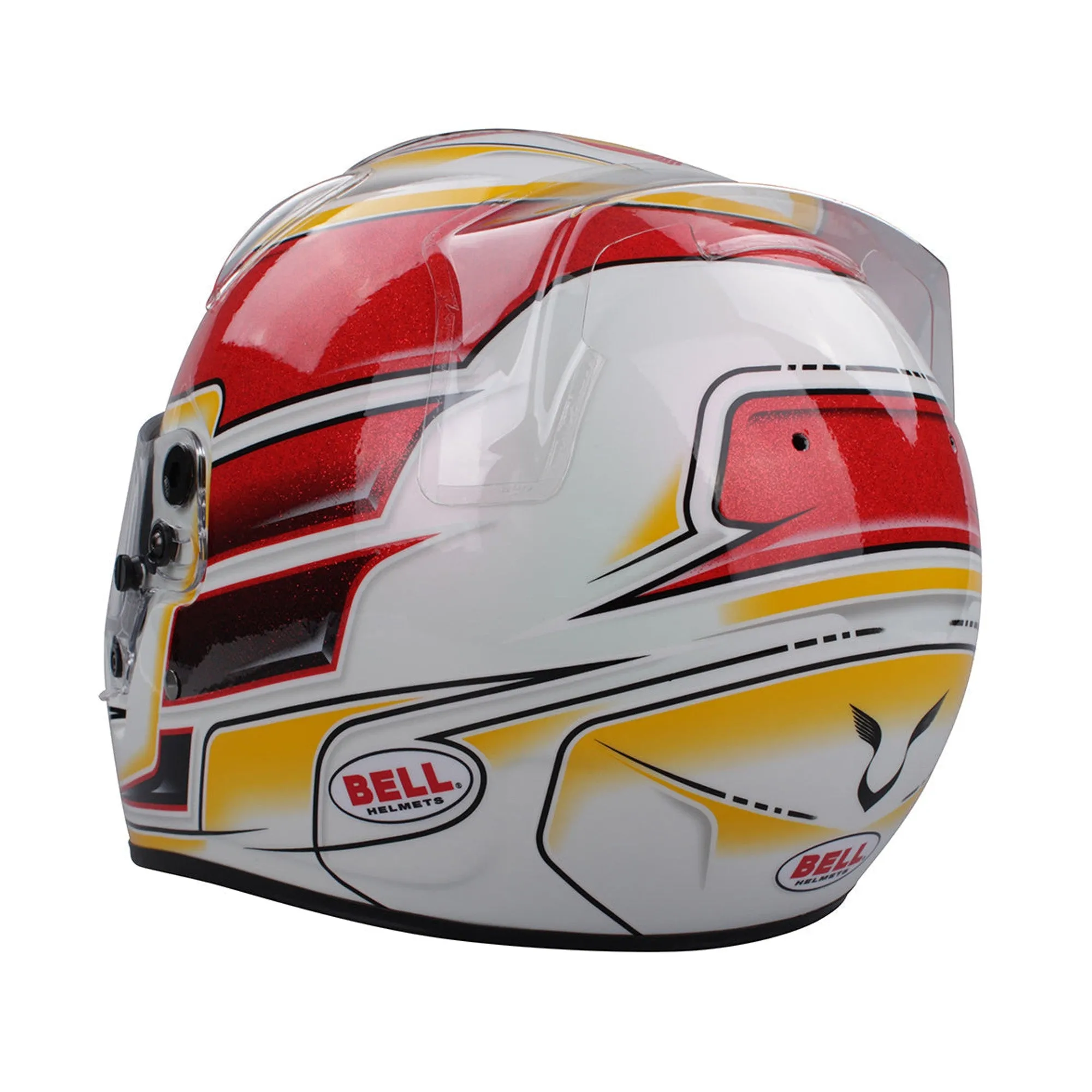 Bell KC7-CMR Kart Helmet Lewis Hamilton White/Red With Free HP Helmet Bag