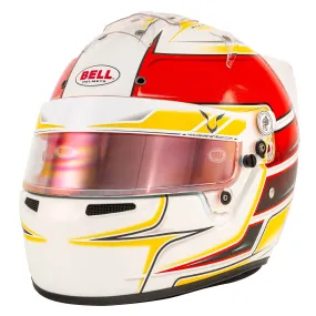 Bell KC7-CMR Kart Helmet Lewis Hamilton White/Red With Free HP Helmet Bag