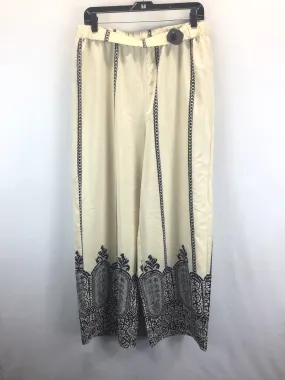 Black & Cream Pants Lounge Shein, Size L