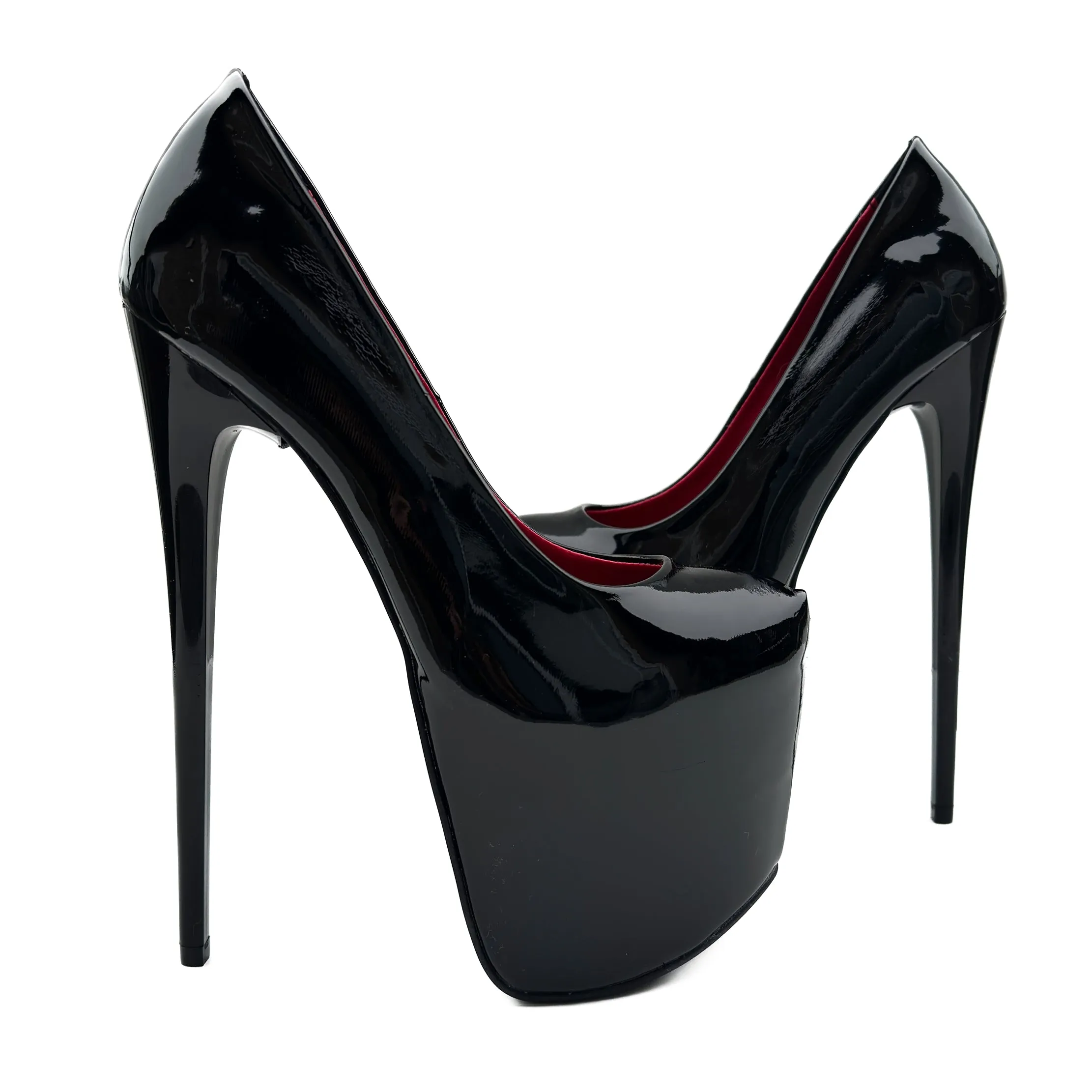 Black Gloss High Heel Classic Pumps