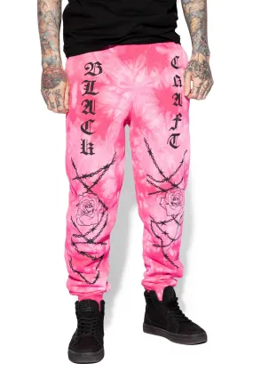 Black Rose - Pink Tie Dye Joggers