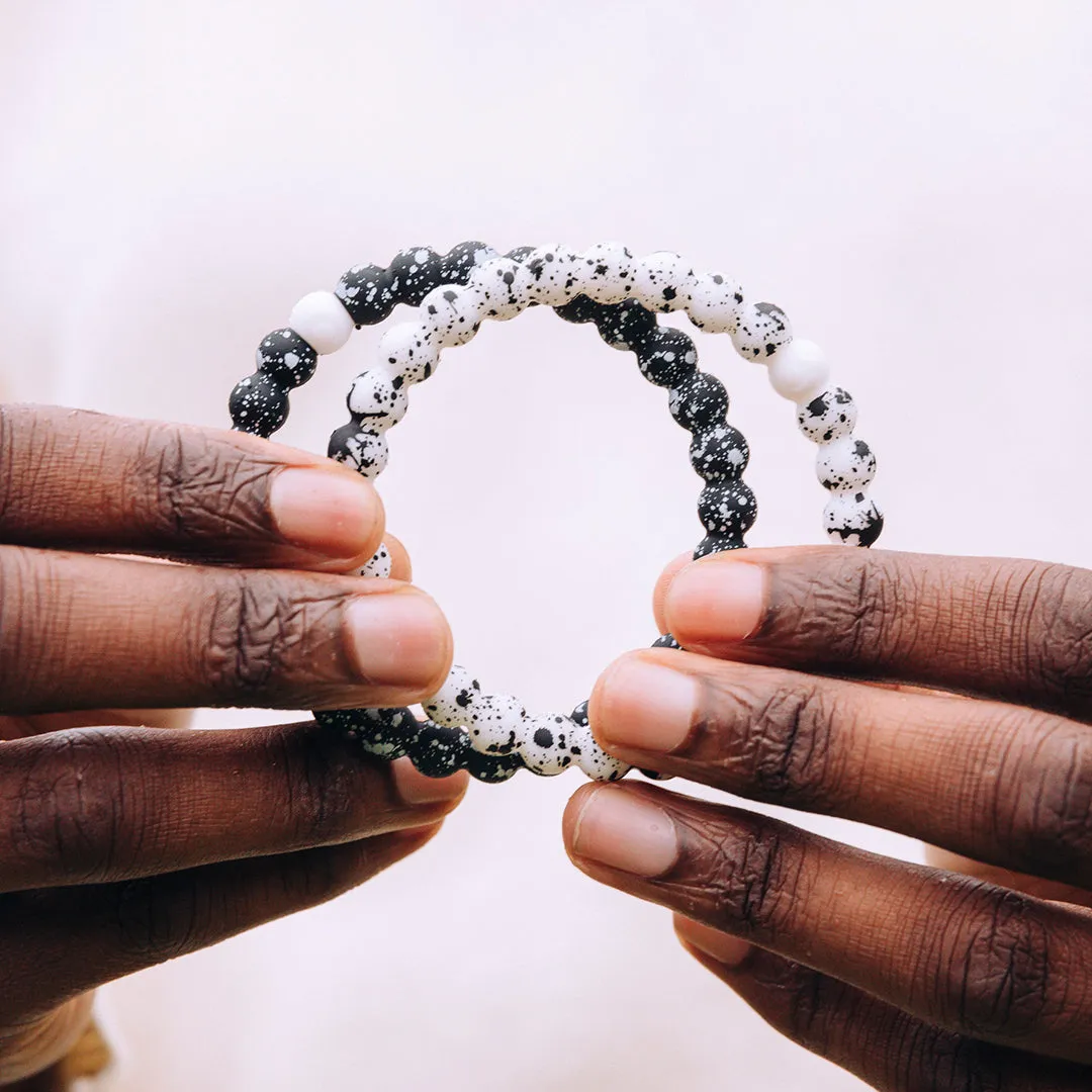 Black Splatter Bracelet