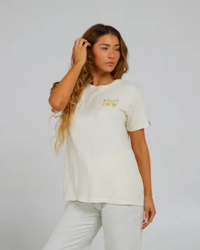 Boardwalk Off White Boyfriend Tee