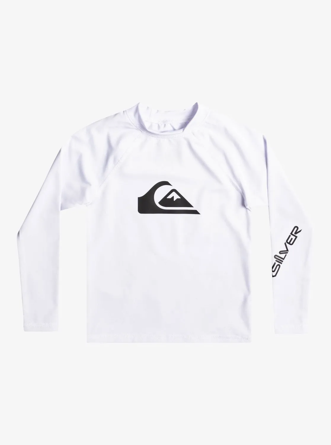 Boys 2-7 All Time Long Sleeve Rashguard - White