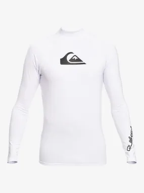 Boys 2-7 All Time Long Sleeve Rashguard - White