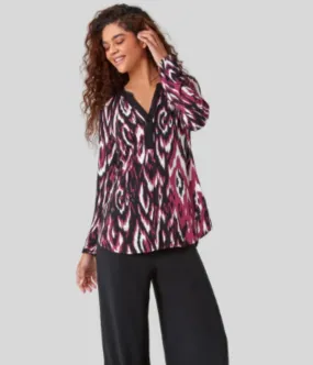 Brushstrokes Tunic Top