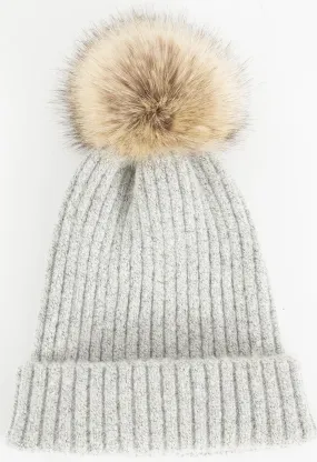 Bunny Beanie Hat-Grey