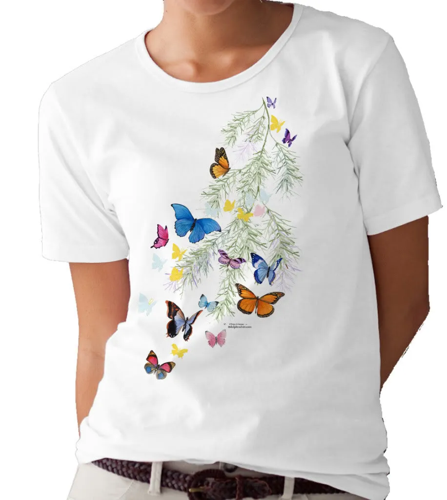 Butterflies and Sprig T-shirt/tee by Valerie Pfeiffer