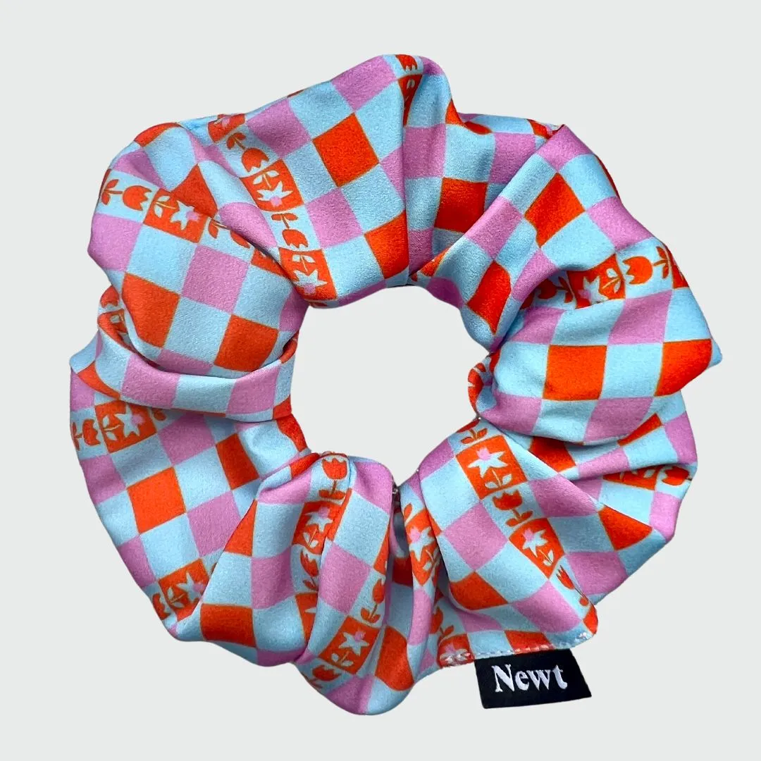 Caissa Hair Scrunchie Blue and Orange