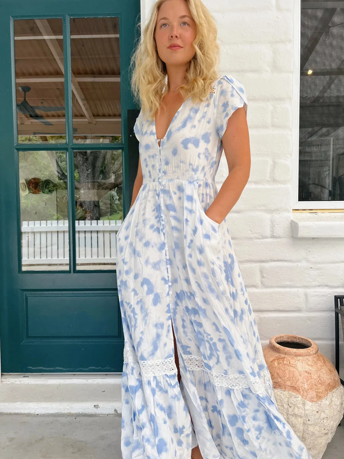 Carmen Maxi Dress - Cloud Nine Collection