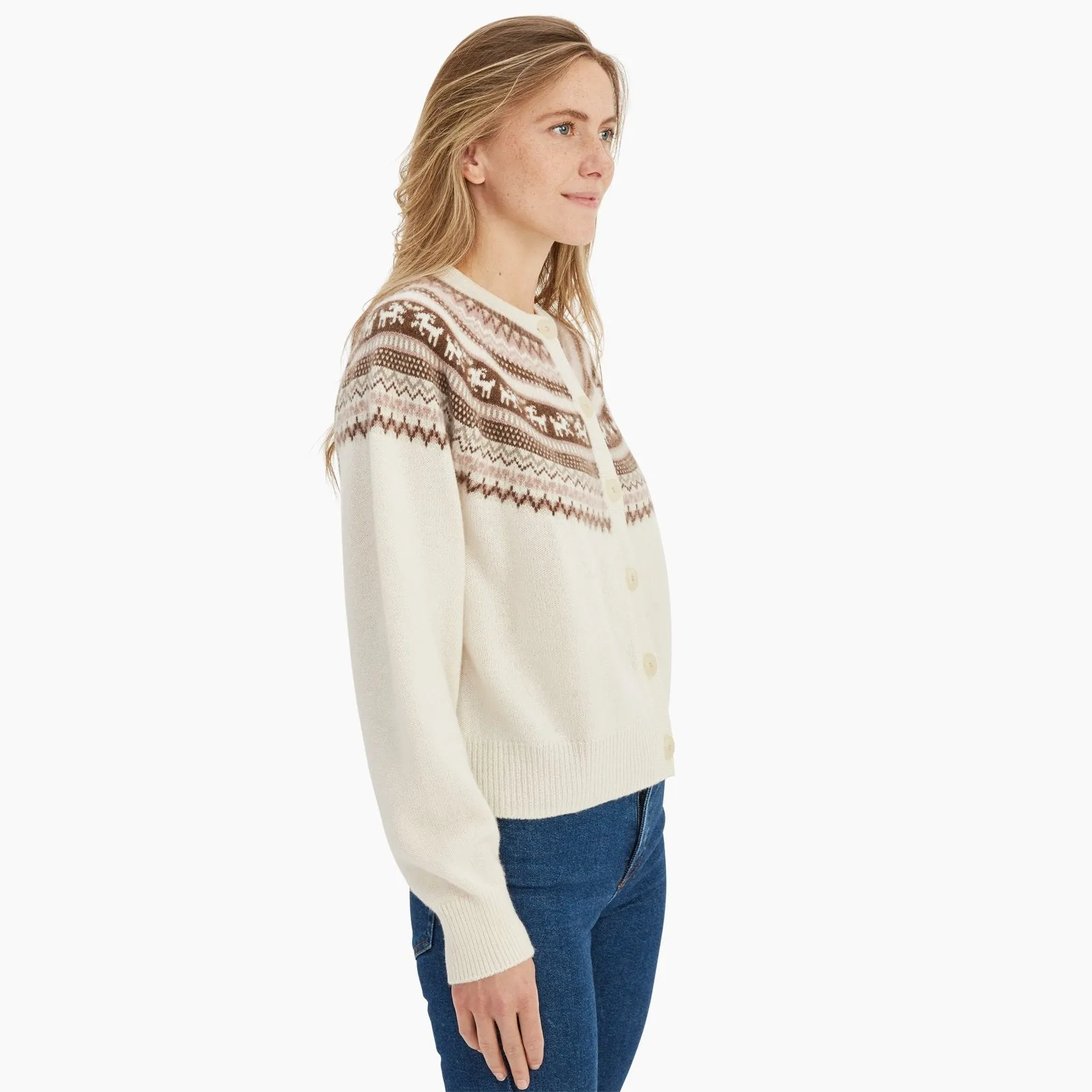 Cashmere Goat Fair Isle Cardigan