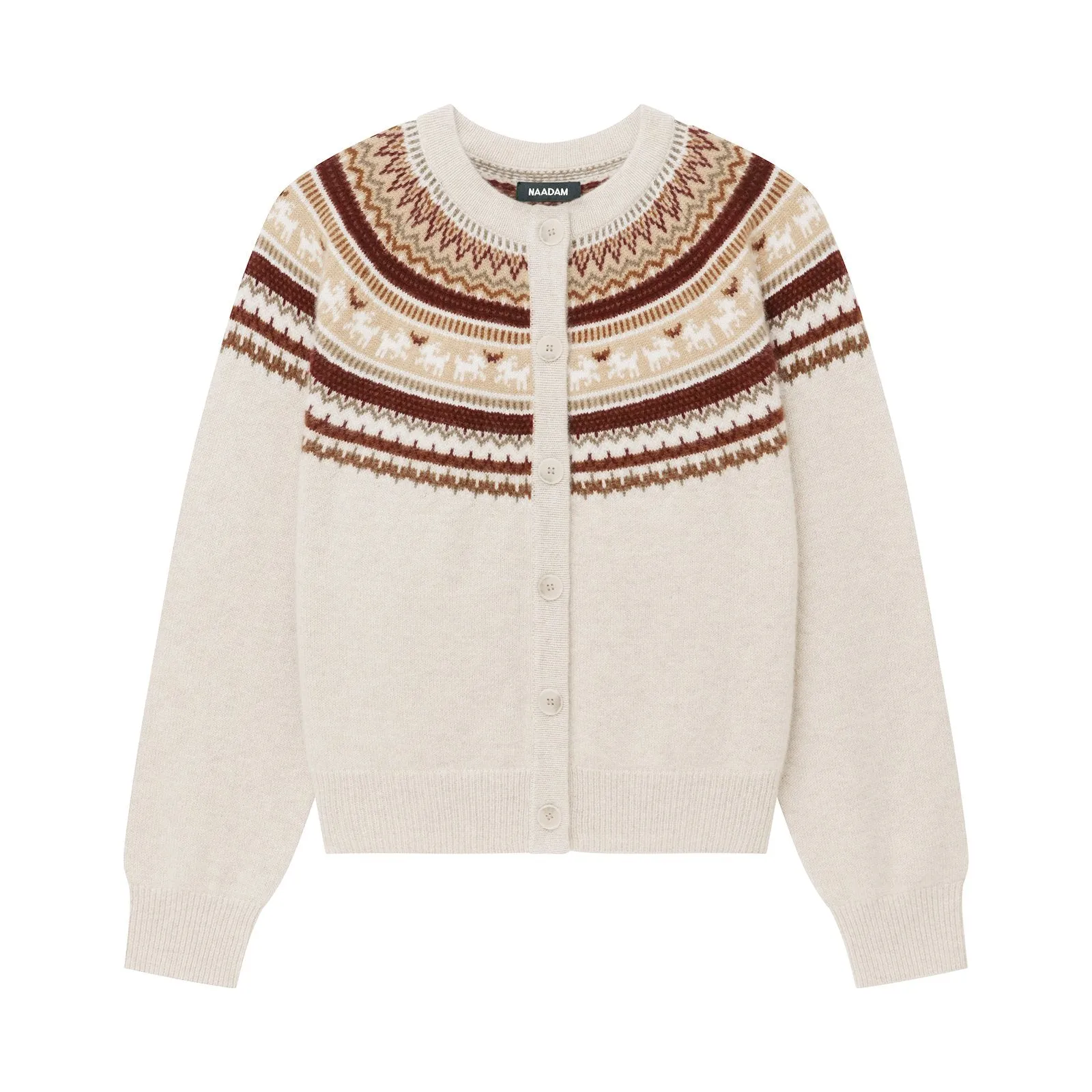 Cashmere Goat Fair Isle Cardigan