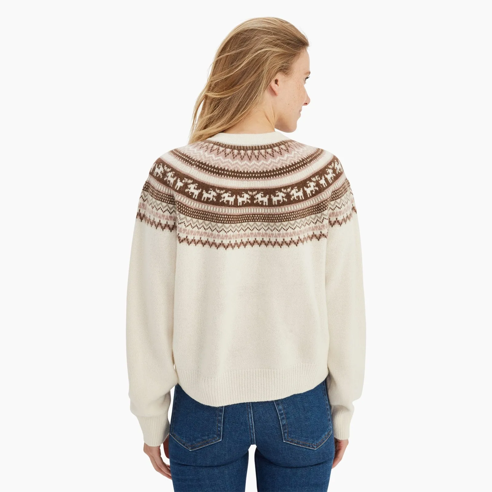 Cashmere Goat Fair Isle Cardigan